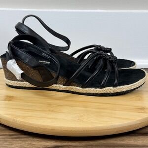 NWOT Dr. Weil Orthaheel Serenity Leather Ankle Heels‎ Women's Sz 9 Black Strappy